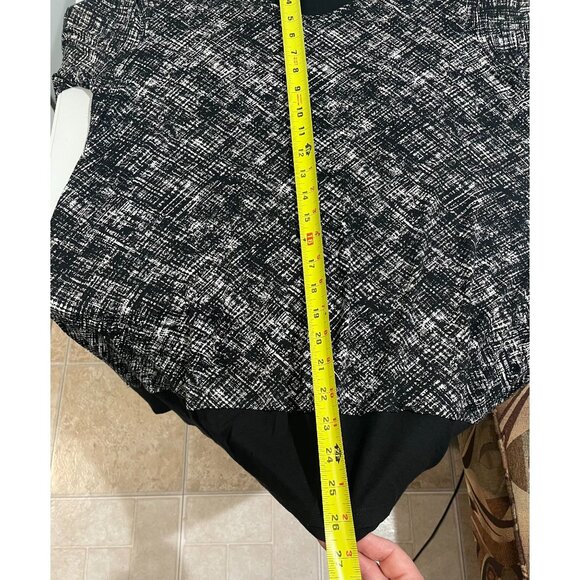 J. Jill Wearever Collection Womens Black & White Stretch Top Size L - Picture 14 of 15